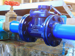 blue plumbing pipe service and maintenance